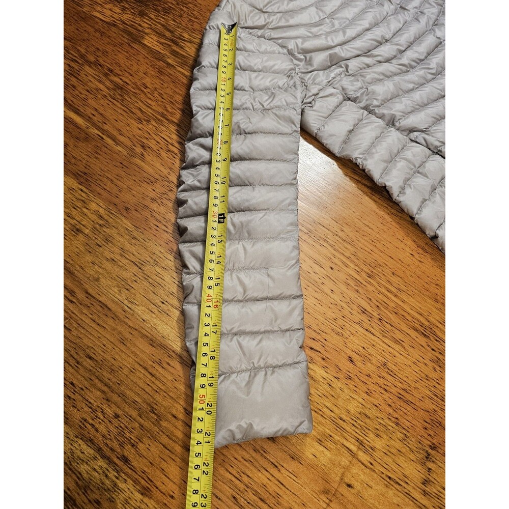 ATHLETA Jacket Womens Packable Goose Down Downkind Lightweight Puffer Small Grey - Picture 6 of 9